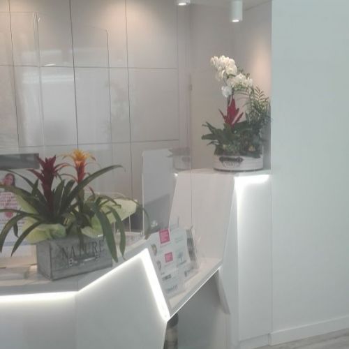 Mostrador de la entrada